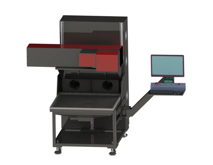 RF trubice galvo laserový stroj
